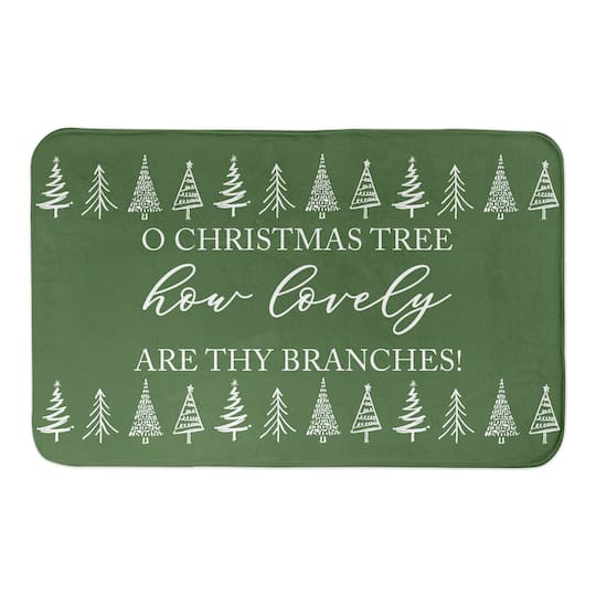 Designs Direct O Christmas Tree 34" x 21" Bath Mat